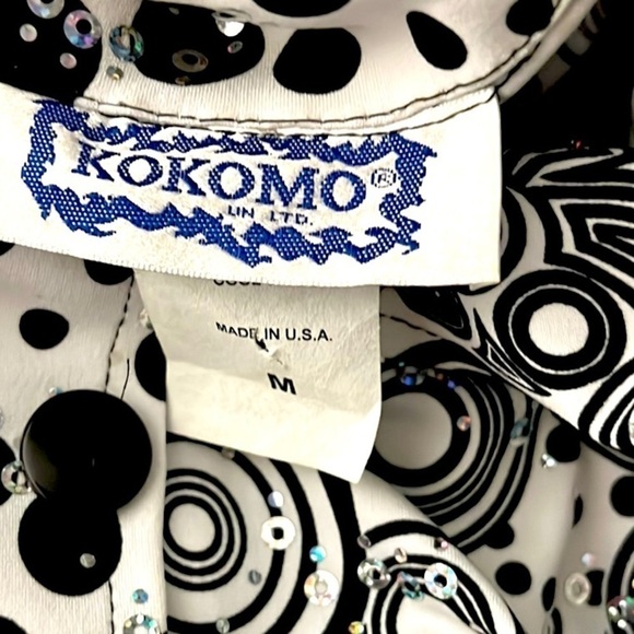 VTG Kokomo,SUCH a Cool Piece,Lightly Sequined 1970’s Disco,Avant Garde,Size M - Picture 8 of 11